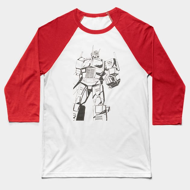 Optimus Primer Baseball T-Shirt by Soundtrack Alley